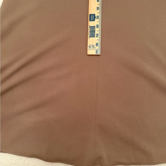 Azazie One Shoulder Tan Dress - Picture 6 of 15